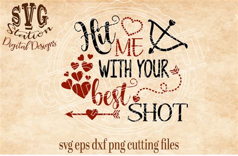 Download Free Hit Me With Your Best Shot / SVG DXF PNG EPS Cutting File For
Silhouette Cricut Cameo